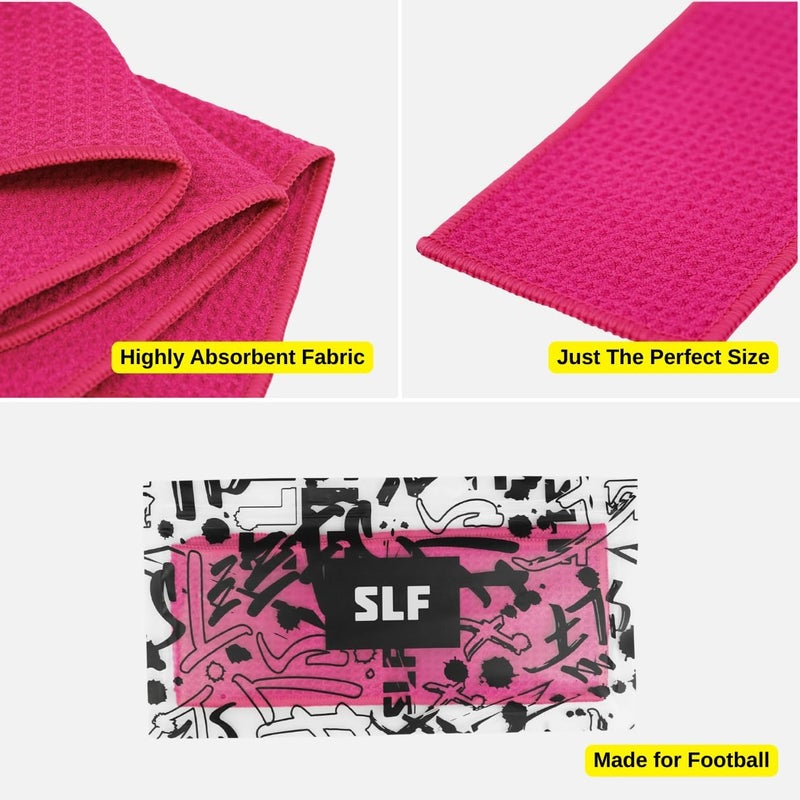 SLEEFS Hue Pink Thin Football Towel with Logo - Image 4
